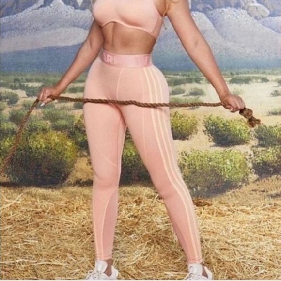 Adidas x Ivy Park Rodeo Tights Leggings in Ambient Blush XS - Picture 2 of 14